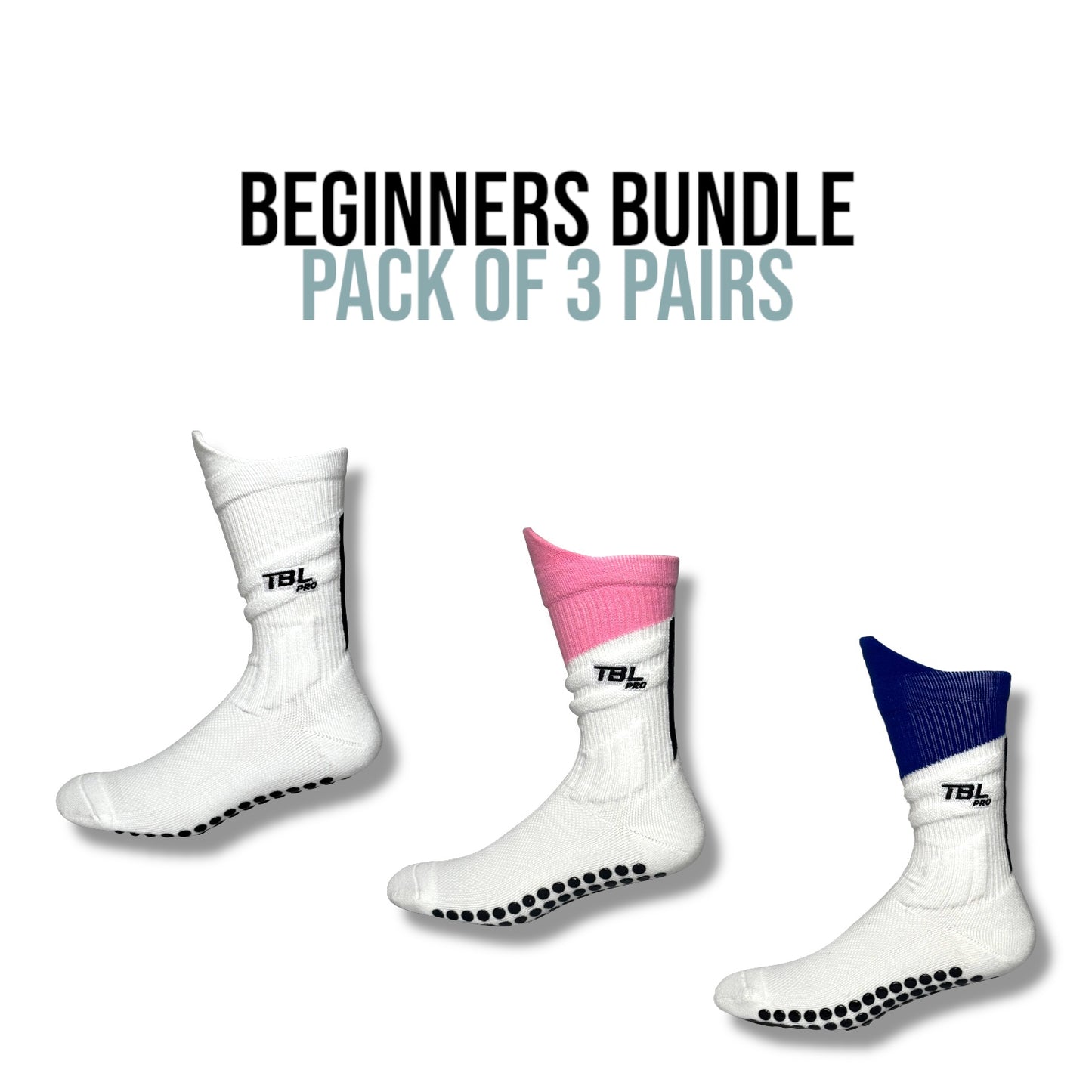 Elite 2.0 - Beginners Bundle - 3Pack Match Day Socks